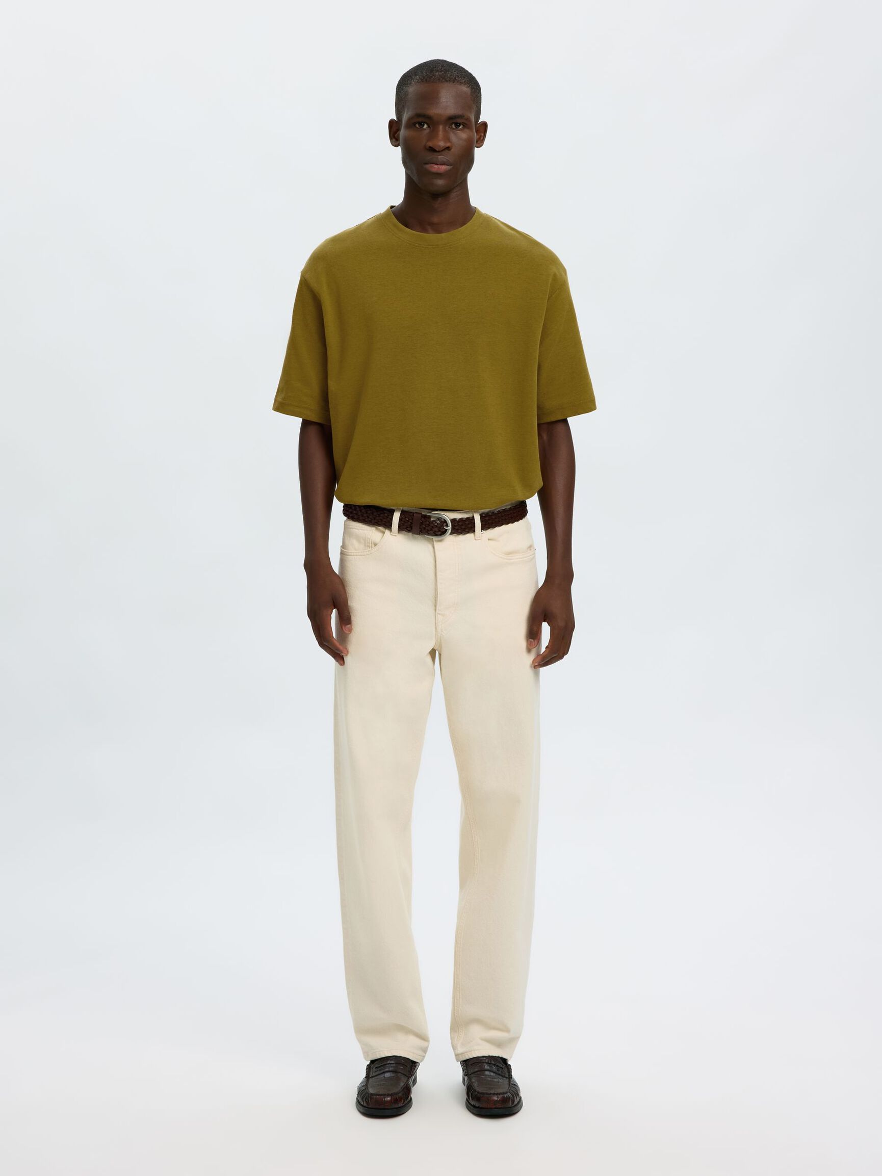 LOOSE FIT T-SHIRT, Fir Green, highres