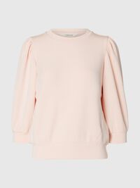 PUFF SLEEVE SWEATSHIRT, Pale Dogwood, highres