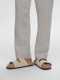WILDLEDER PANTOLETTE, Sand, highres