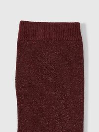 GLITZER GESTRICKTE SOCKEN, Fig, highres