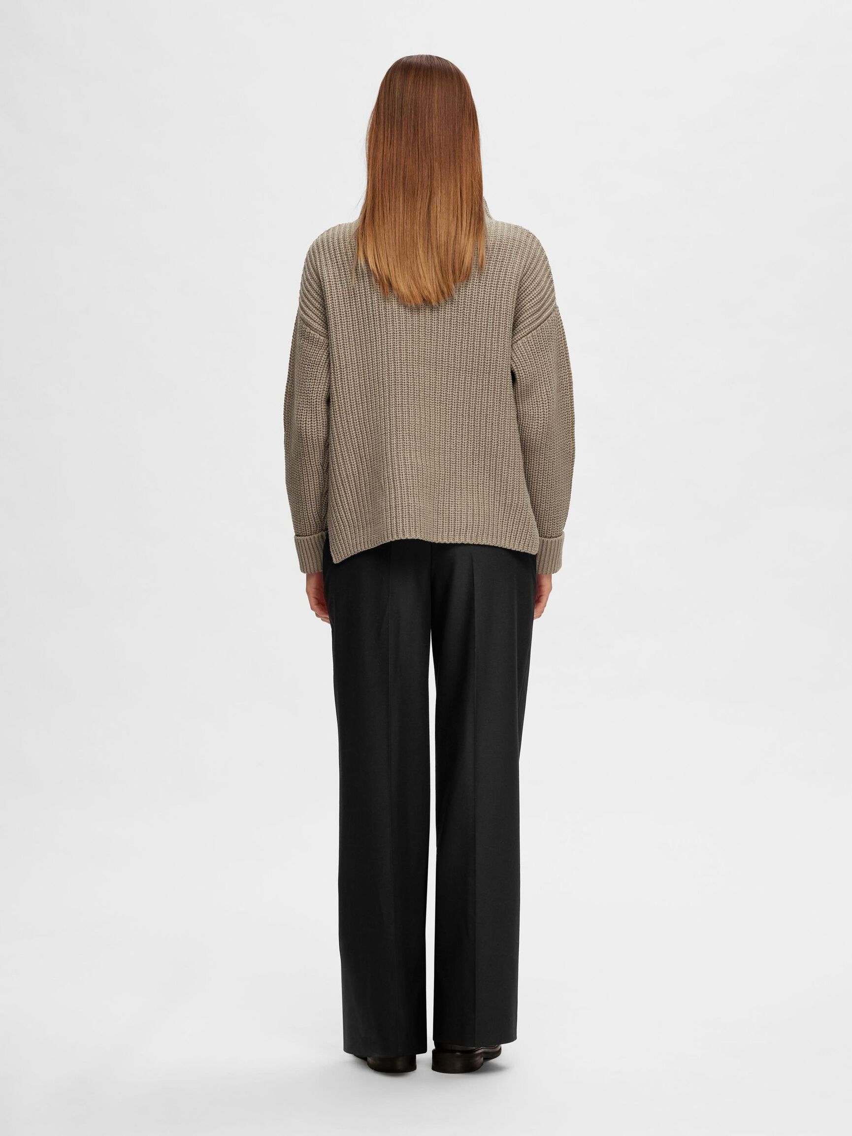 OVERSIZED JUMPER, Greige, highres