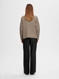 OVERSIZED JUMPER, Greige, highres