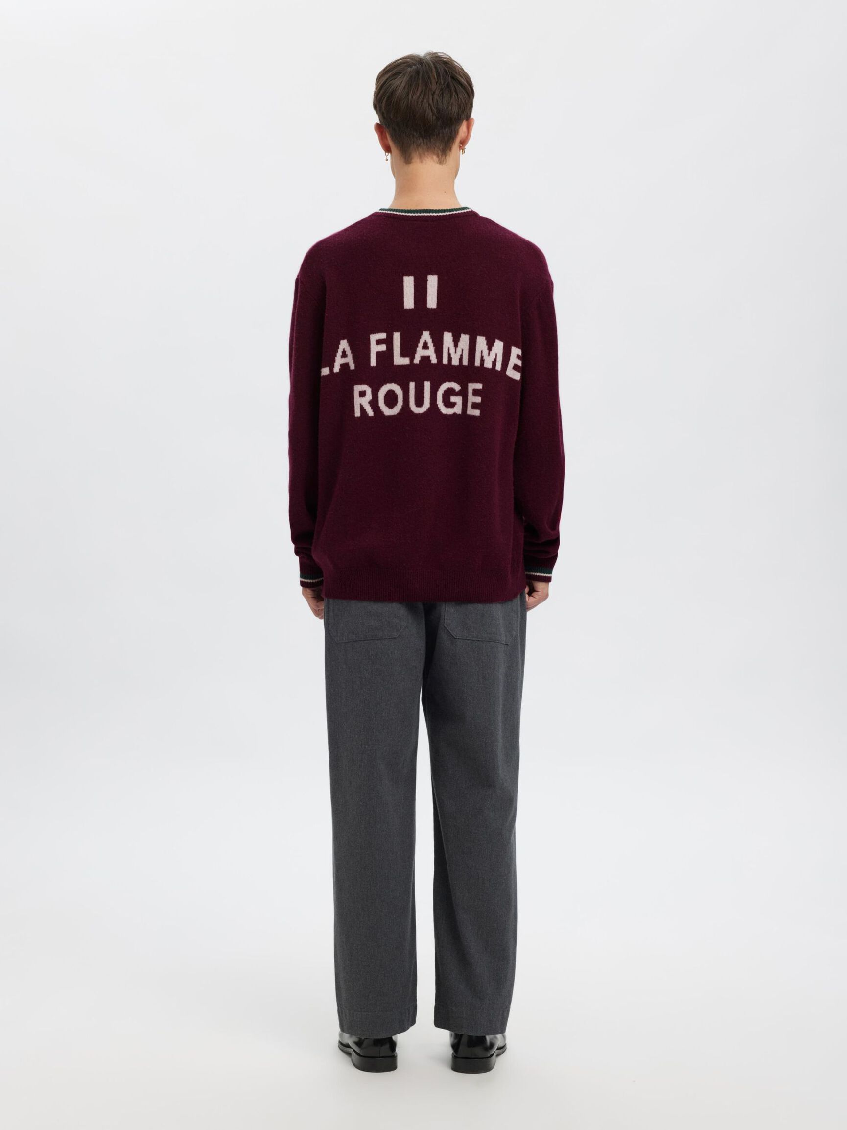 REGULAR FIT KNITTED PULLOVER, Loganberry, highres