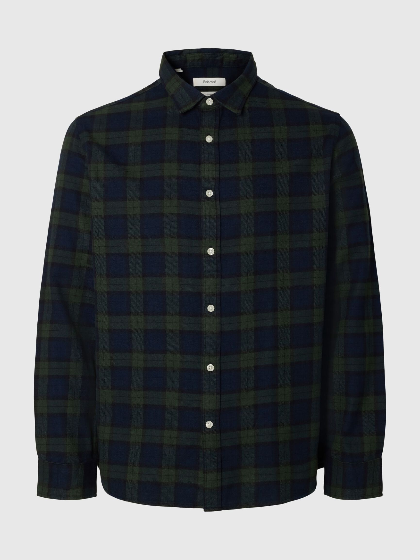 REGULAR FIT SHIRT, Deep Forest, highres