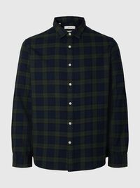 REGULAR FIT SHIRT, Deep Forest, highres
