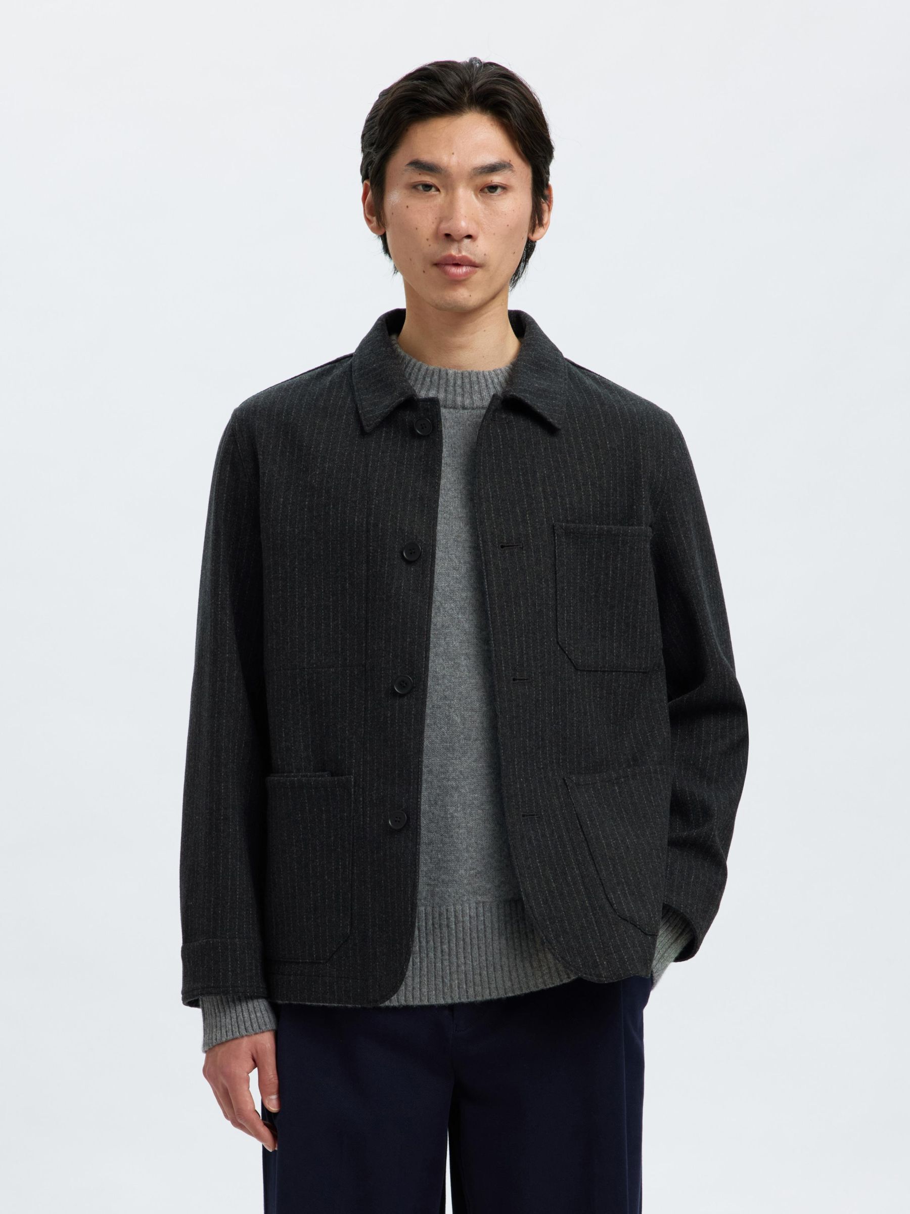 WOLLMIX BLAZER, Grey, highres