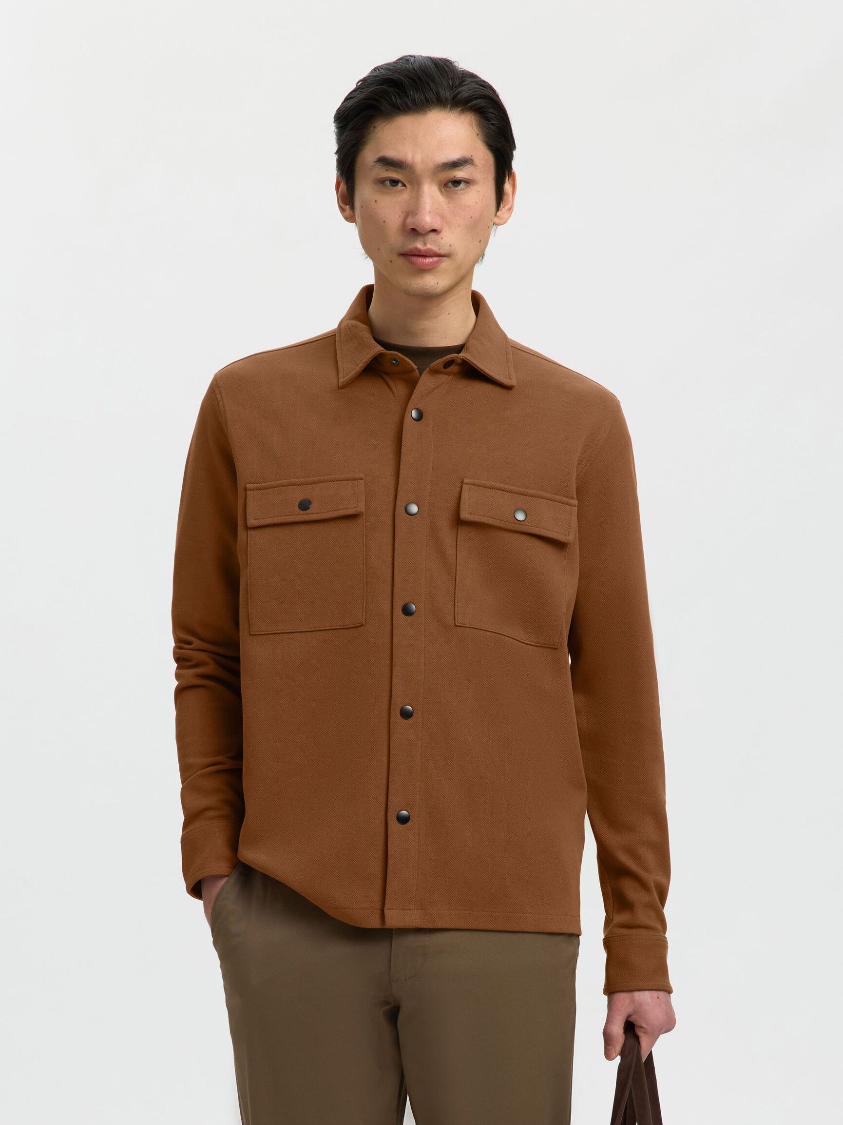 CLASSIC OVERSHIRT, Toffee, highres