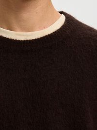 COUPE DÉCONTRACTÉE PULL EN MAILLE, Chocolate Torte, highres