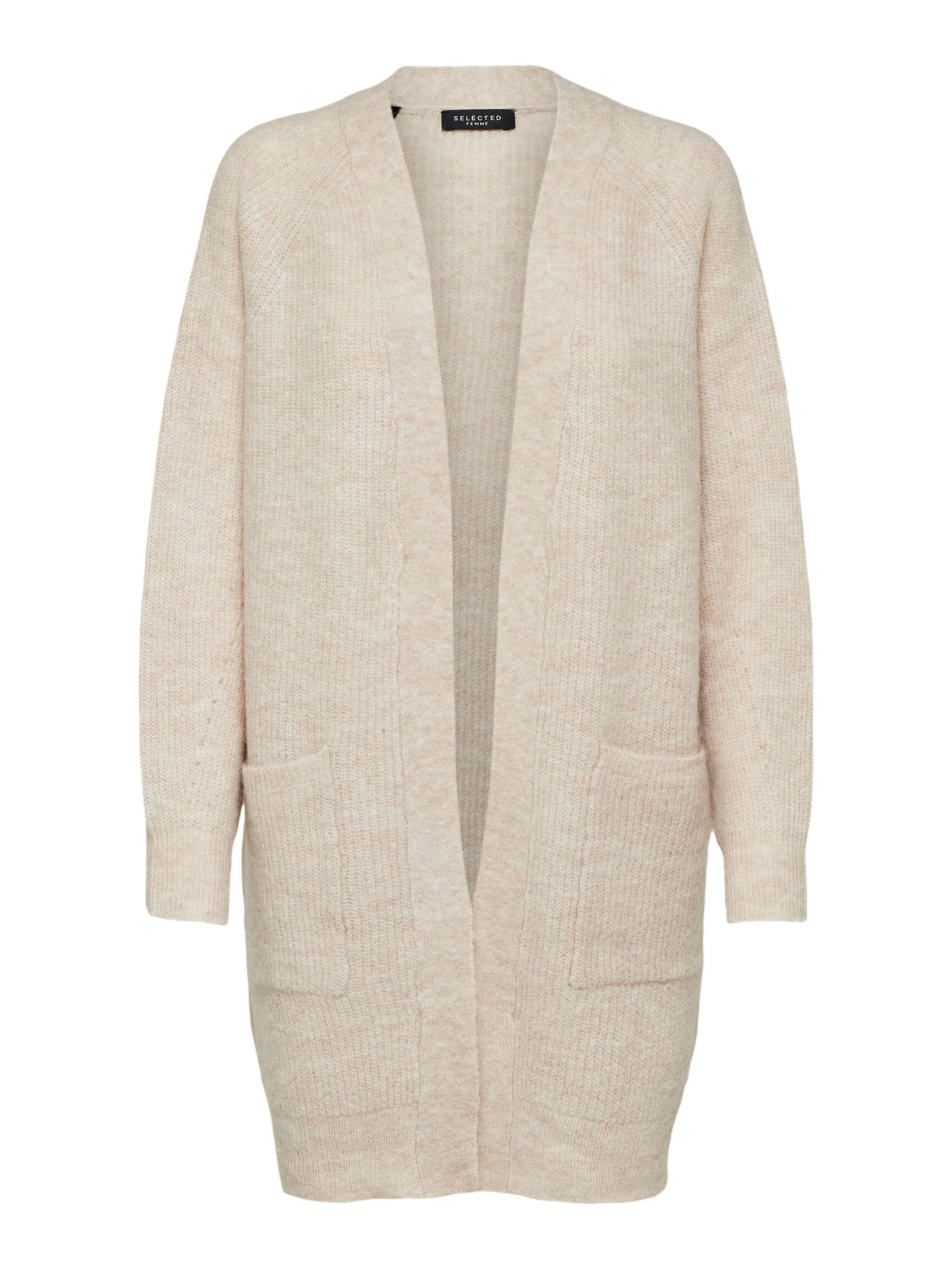 LANG GEBREID VEST, Birch, highres