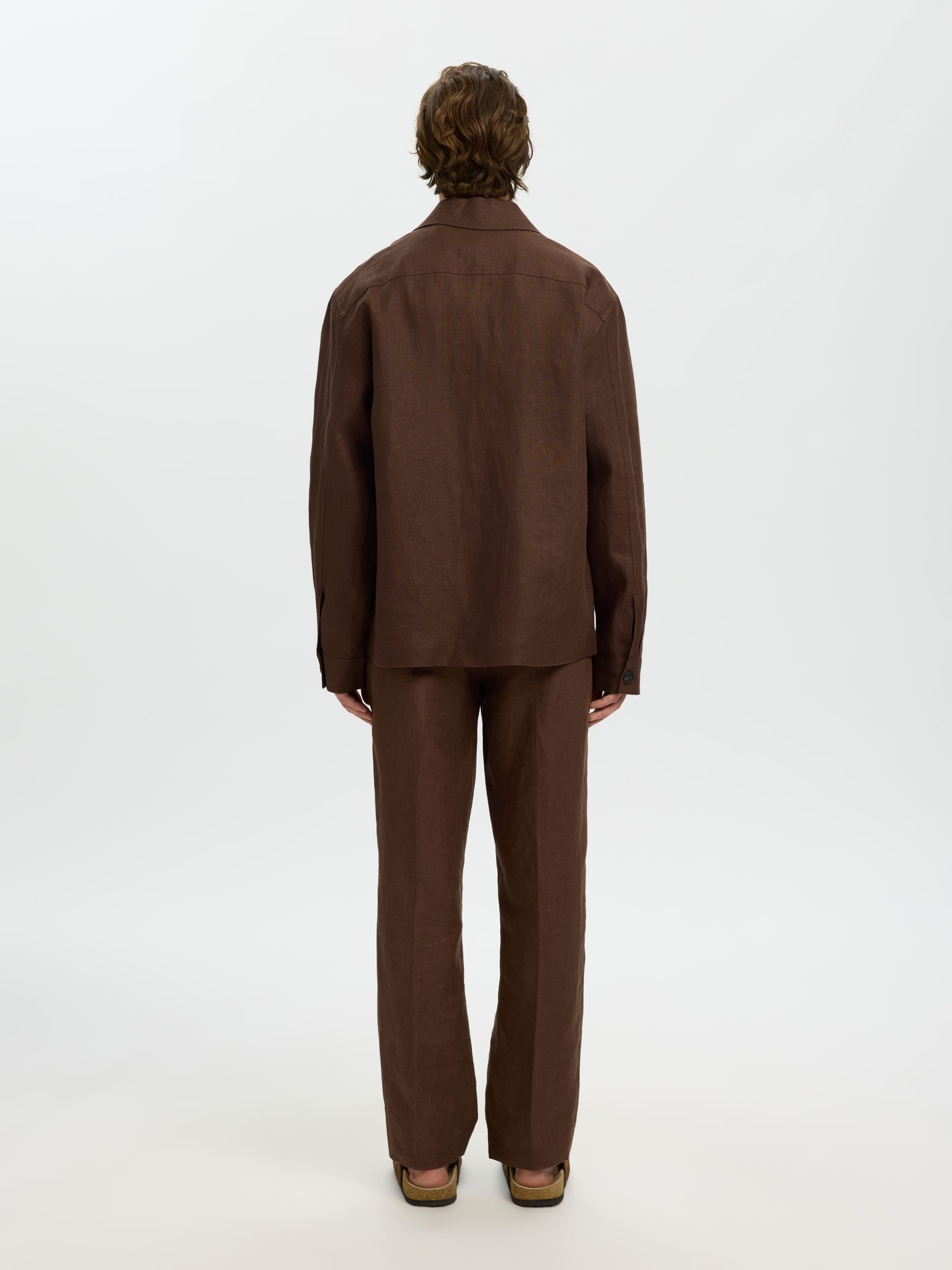 LINEN OVERSHIRT, Delicioso, highres