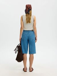 KNITTED TANK TOP, Birch, highres