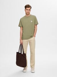 GEBORDUURD T-SHIRT, Vetiver, highres