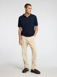 DISEÑO CLÁSICO PANTALONES DE CORTE TAPERED, Oatmeal, highres