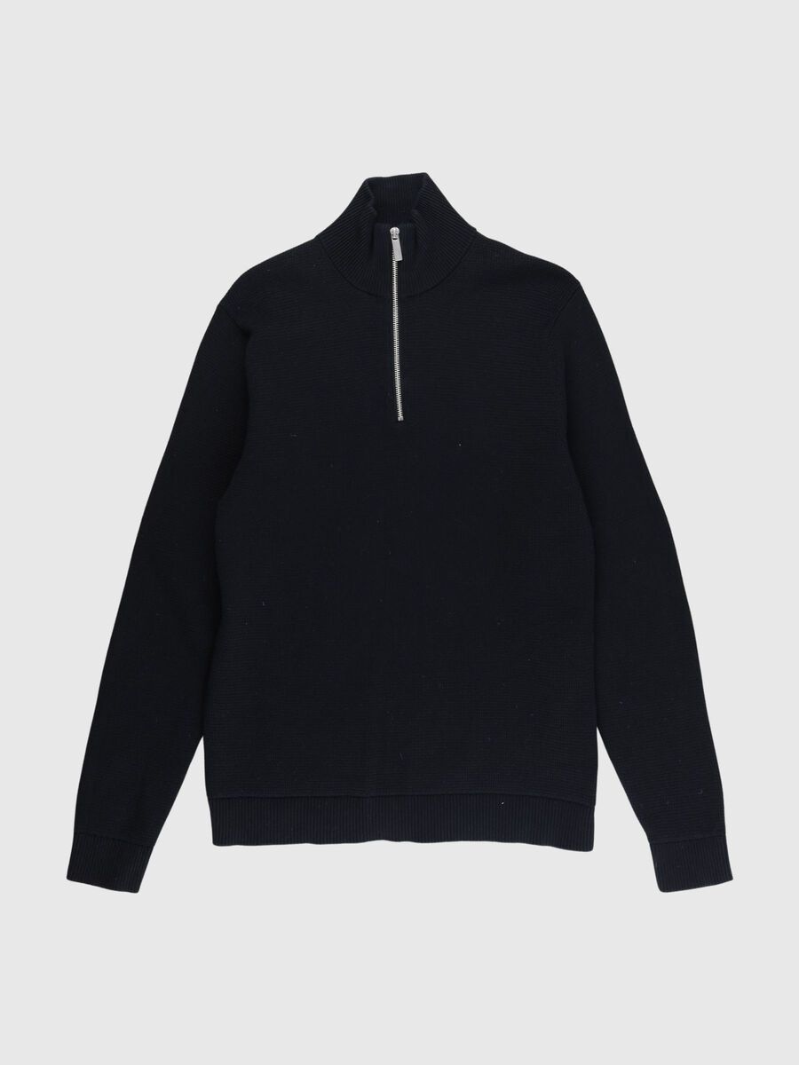 Product tile image - HALF-ZIP JUMPER, Black | 80000605_Black