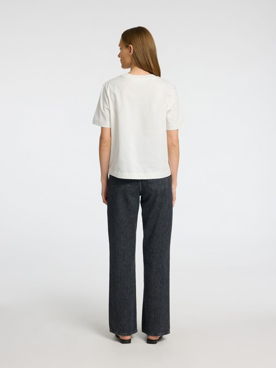 Selected PRINTED BOXY FIT T-SHIRT, Snow White, highres - 16097302_SnowWhite_1175723_004.jpg