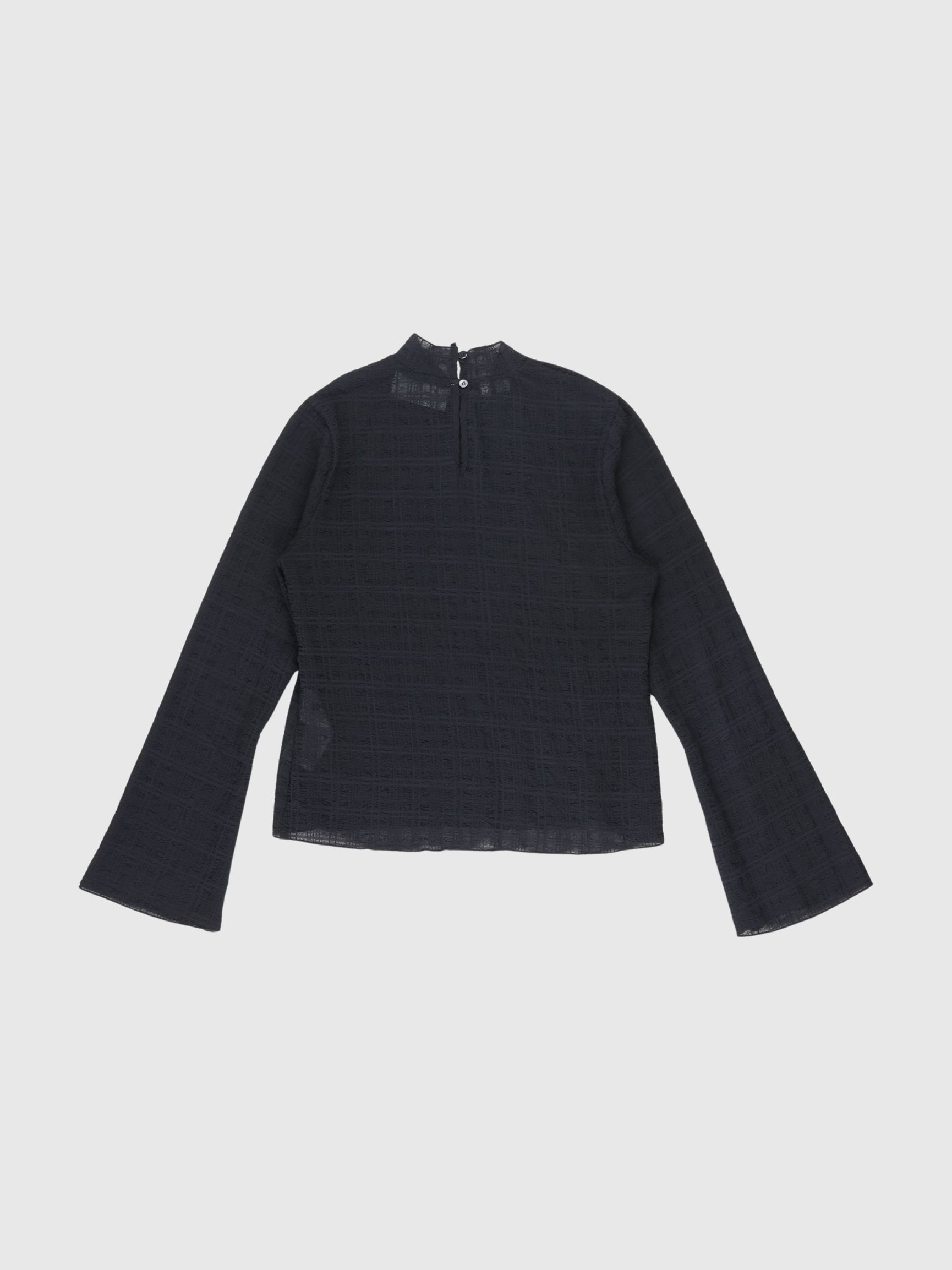 SMOCK-DETALJE TOP, Black, highres