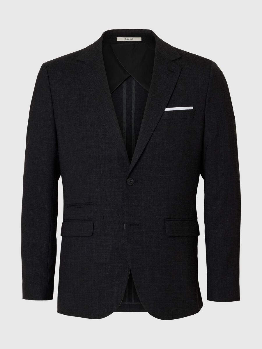 Selected SLIM FIT EINREIHIGER BLAZER, Black, highres - 16087870_Black_001.jpg