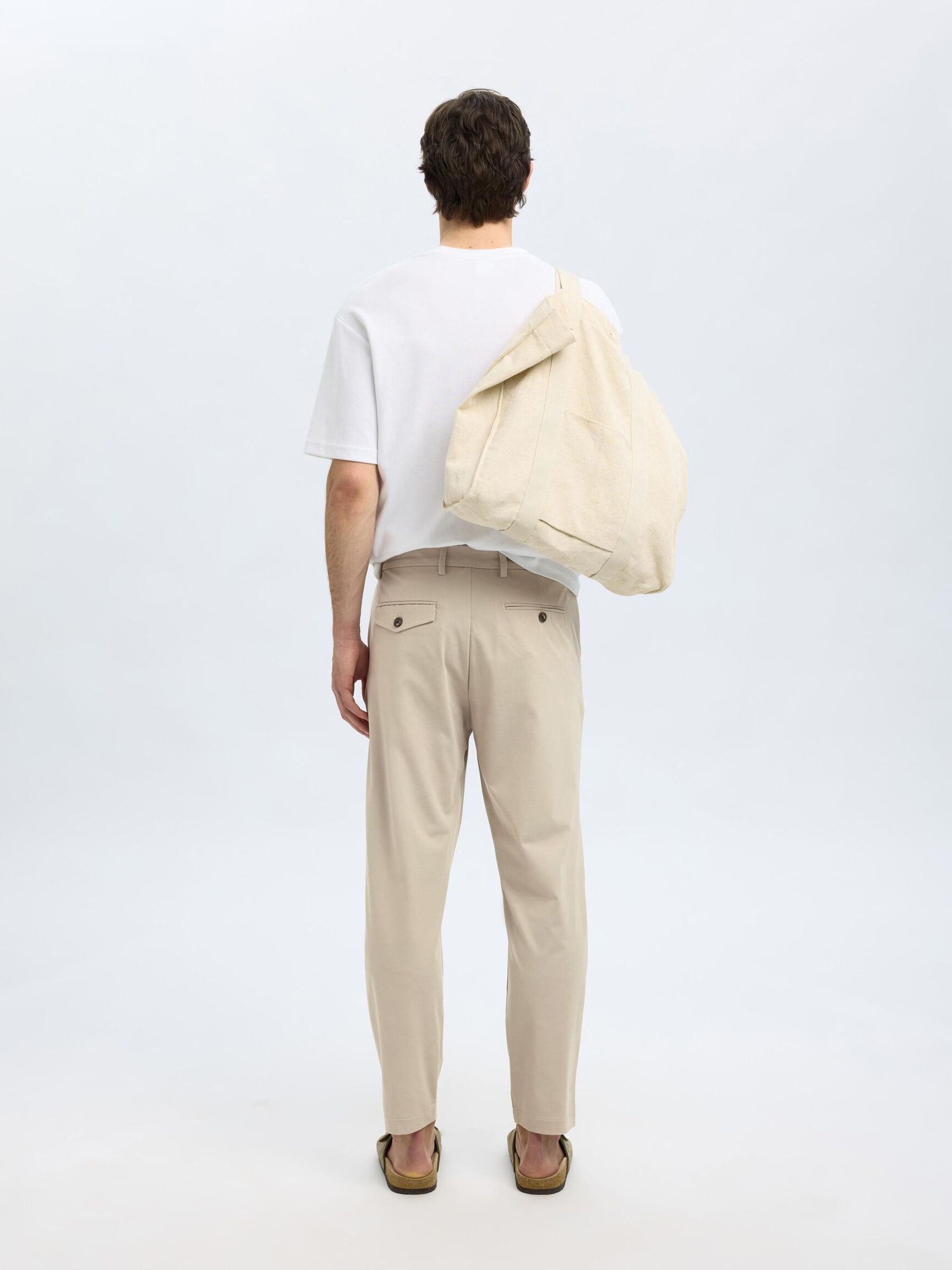 CORTE SLIM PANTALONES DE CORTE TAPERED, Pure Cashmere, highres