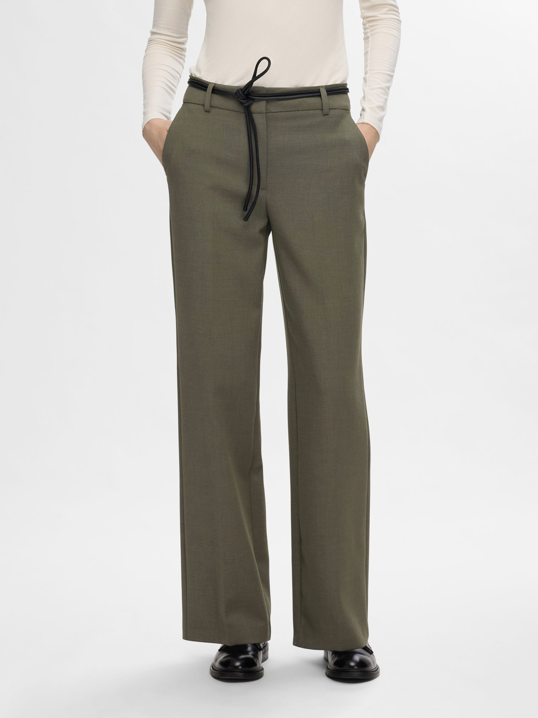 ELEGANTE HOSE MIT WEITEM BEIN, Kalamata, highres