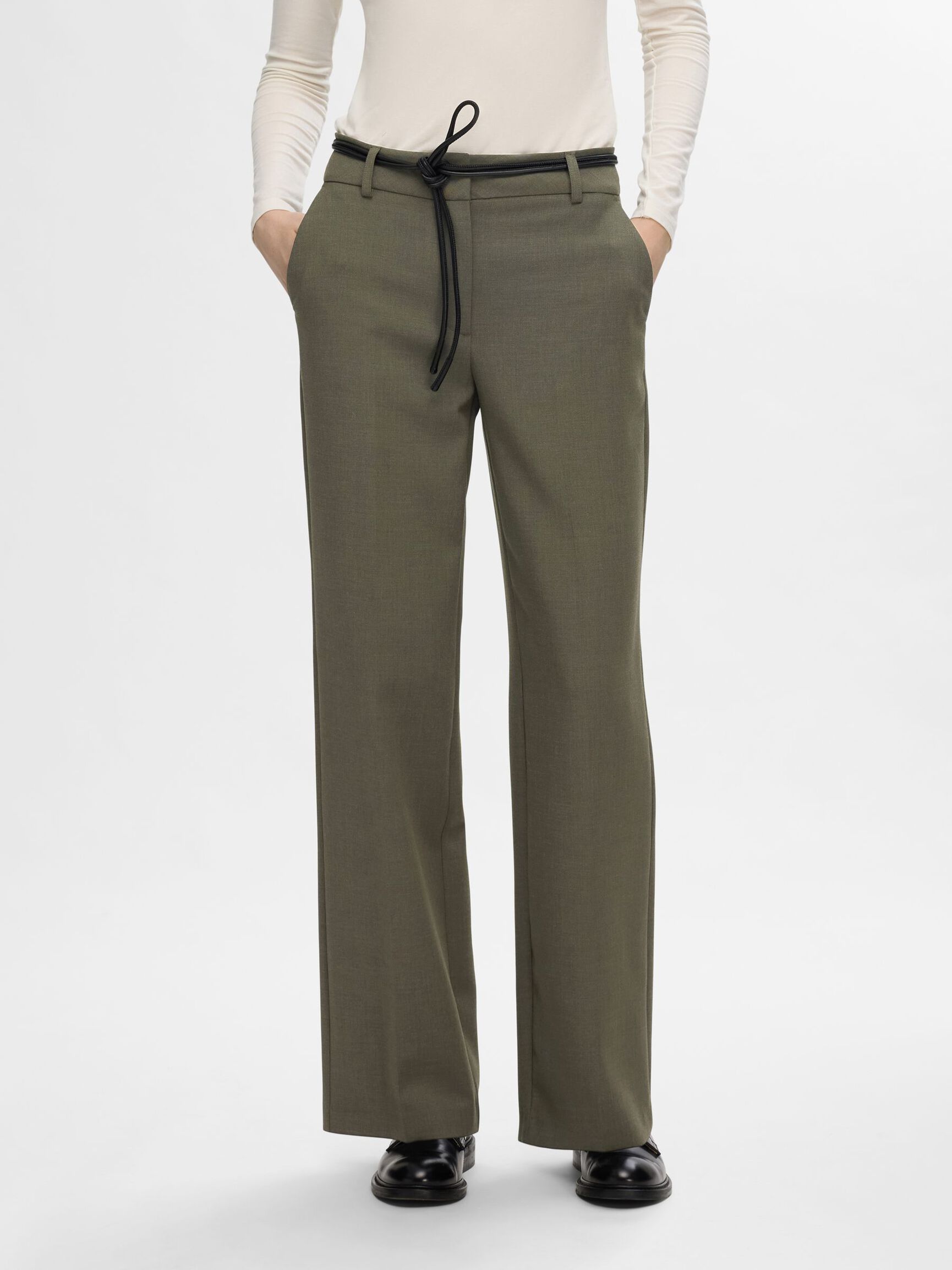 ELEGANTE HOSE MIT WEITEM BEIN, Kalamata, highres