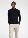 Selected 100% MERINOWOL TRUI MET KRAAG, Black, highres - 16096253_Black_003.jpg