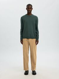 220 LOOSE FIT CORDUROY TROUSERS, Kelp, highres
