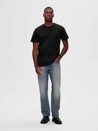 3-PACK COTTON T-SHIRT, Black, highres