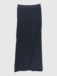 KNITTED  MAXI SKIRT, Black, highres
