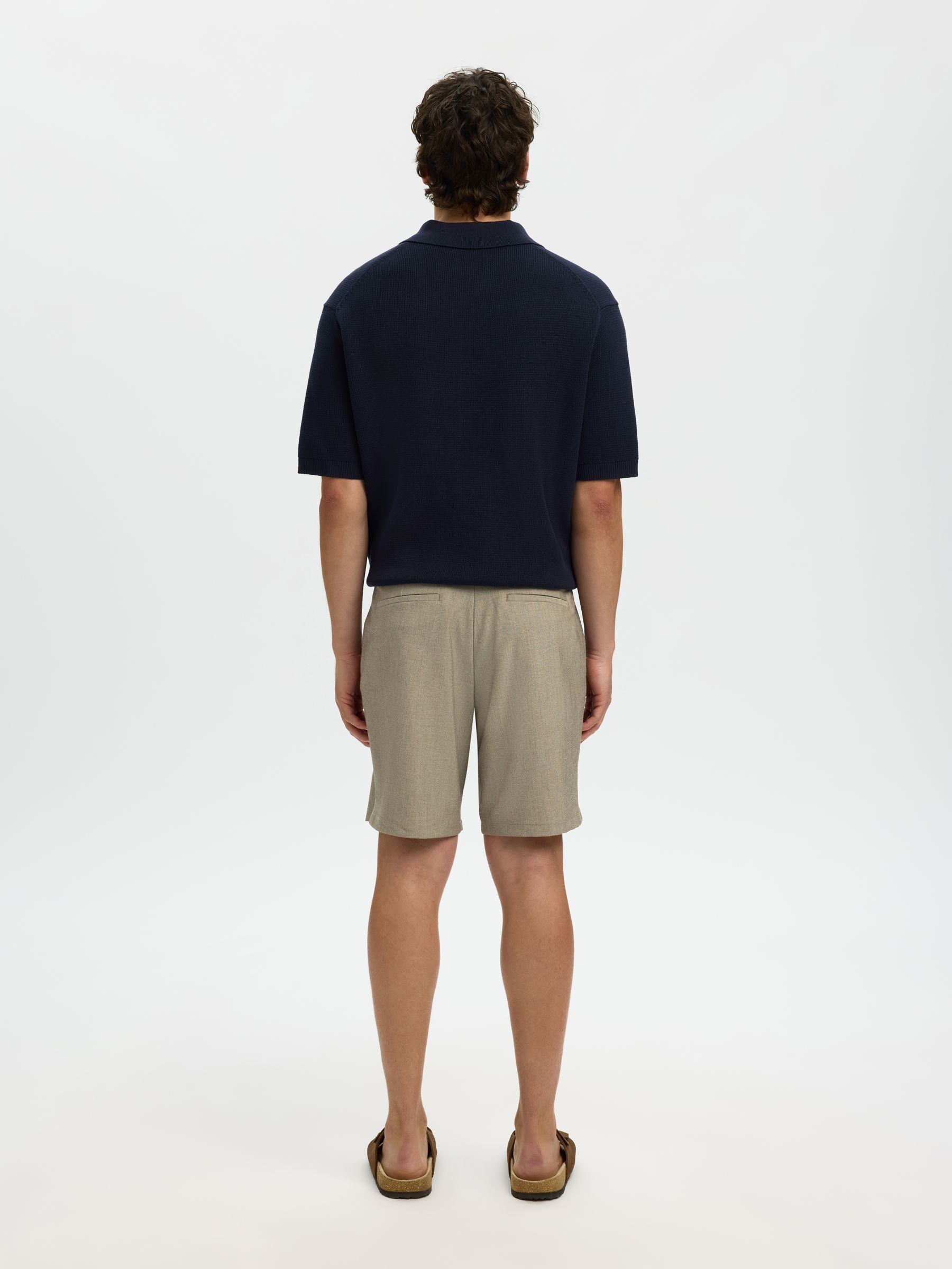 REGULAR FIT CHINO SHORTS, Sand, highres
