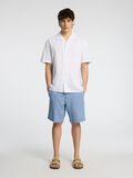 Selected LINEN BLEND SHORT SLEEVED SHIRT, White, highres - 16092978_White_005.jpg