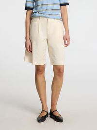 BAUMWOLL BERMUDASHORTS, Birch, highres