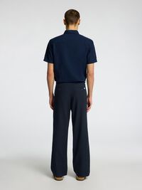 220 LOOSE FIT LINEN-BLEND TROUSERS, Black, highres
