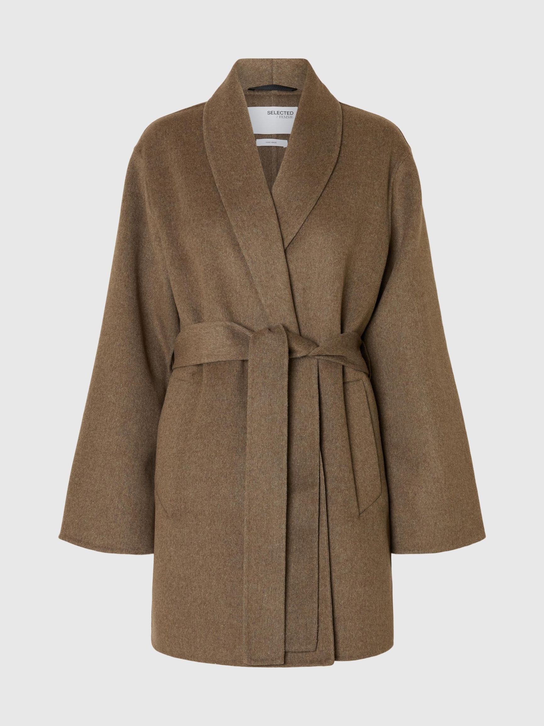 WOOL BLEND JACKET, Fungi, highres