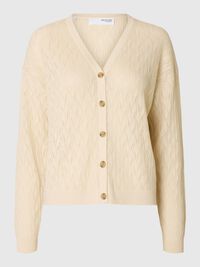 STRUCTURÉ CARDIGAN, Birch, highres