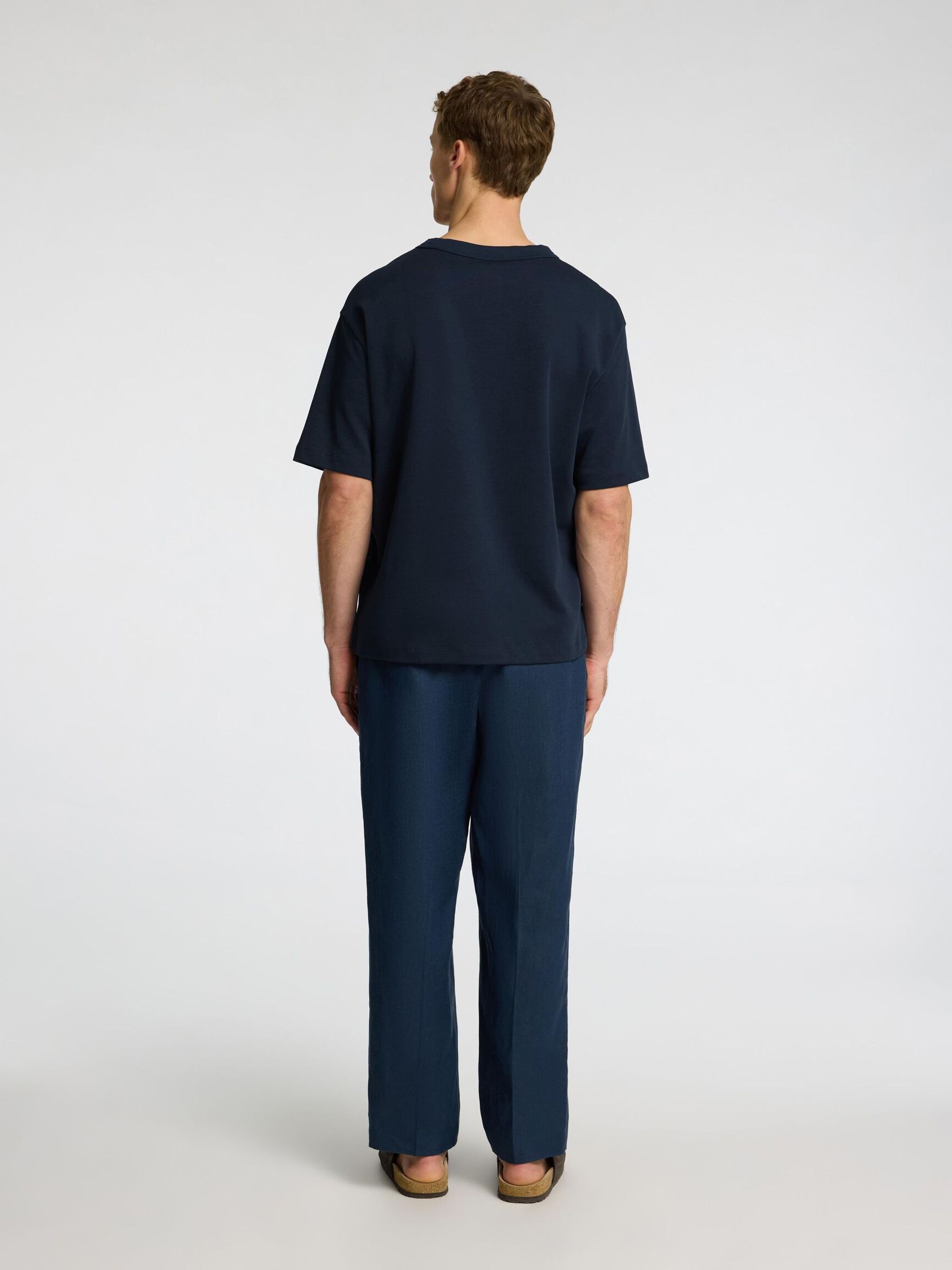 RELAXED FIT CREWNECK T-SHIRT, Outer Space, highres