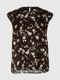 VISCOSE PRINTED  TOP, Demitasse, highres