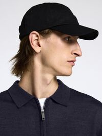 WOOL BLEND ZIP-FRONT CARDIGAN, Dark Sapphire, highres