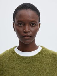 LAINE MÉLANGÉE JUMPER, Cardamom Seed, highres