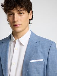 SLIM FIT EINREIHIGER BLAZER, Stonewash, highres