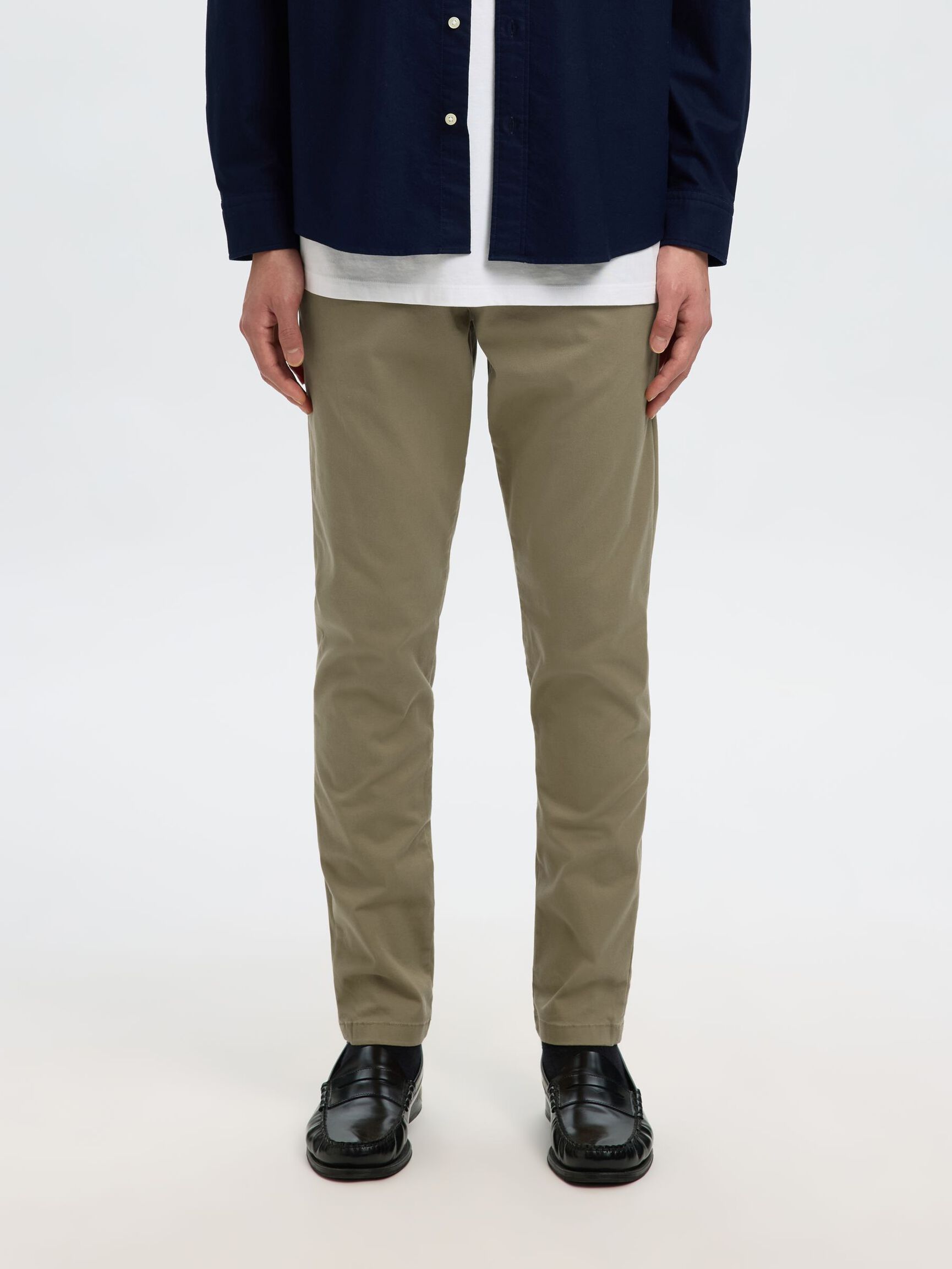 175 SLIM FIT FLEX CHINO, Ermine, highres