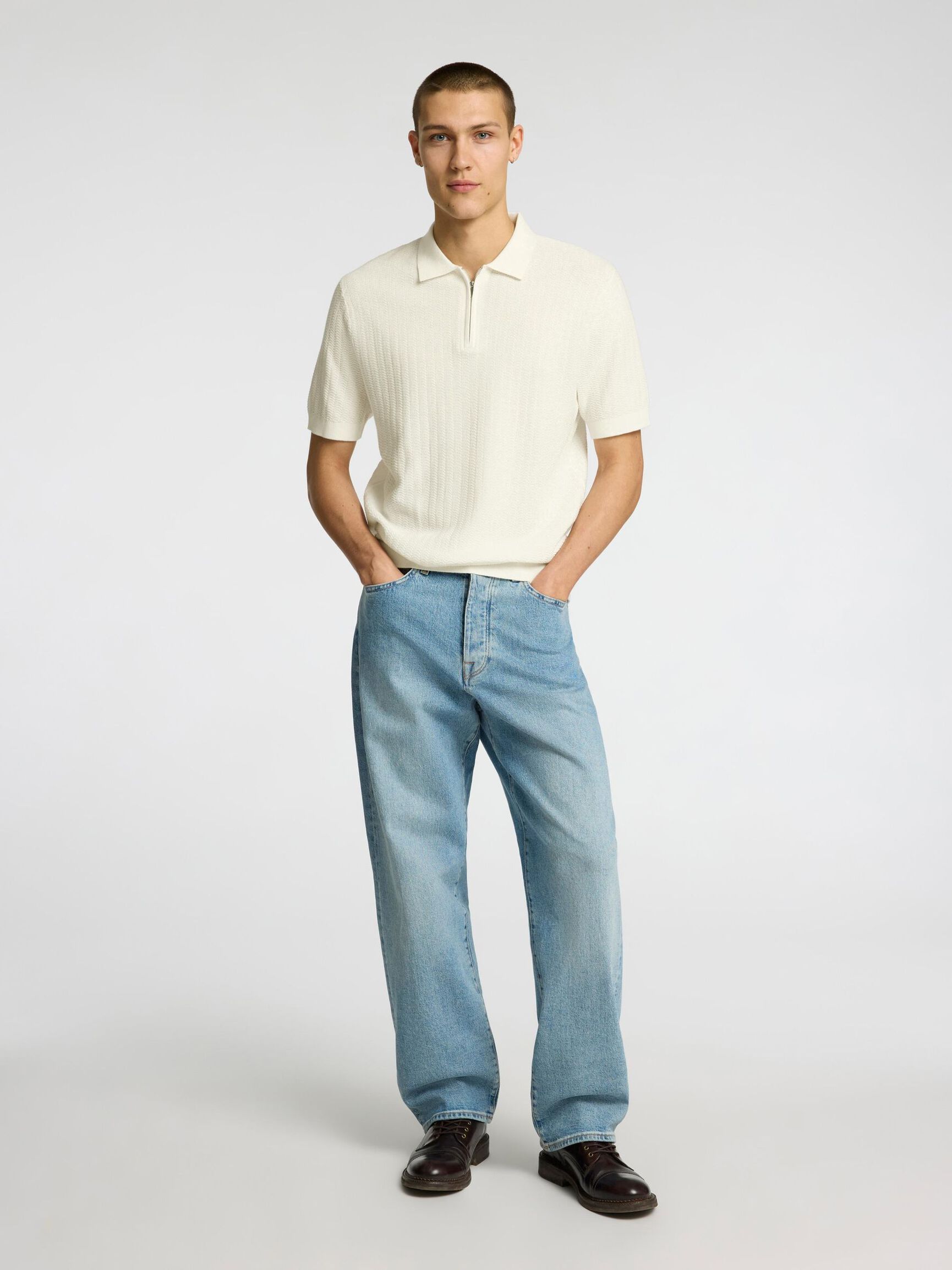 DISEÑO CON CREMALLERA POLO, Egret, highres