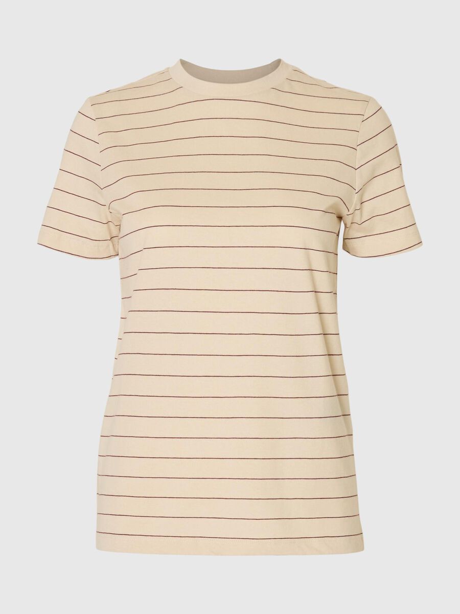 Selected GESTREEPT KATOEN T-SHIRT, Oatmeal, highres - 16097179_Oatmeal_1215258_001.jpg