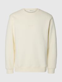 EMBROIDERED SWEATSHIRT, Egret, highres
