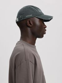 DISTRESSED CAP, Dark Grey, highres
