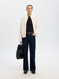 LAINE MÉLANGÉE CARDIGAN, Birch, highres