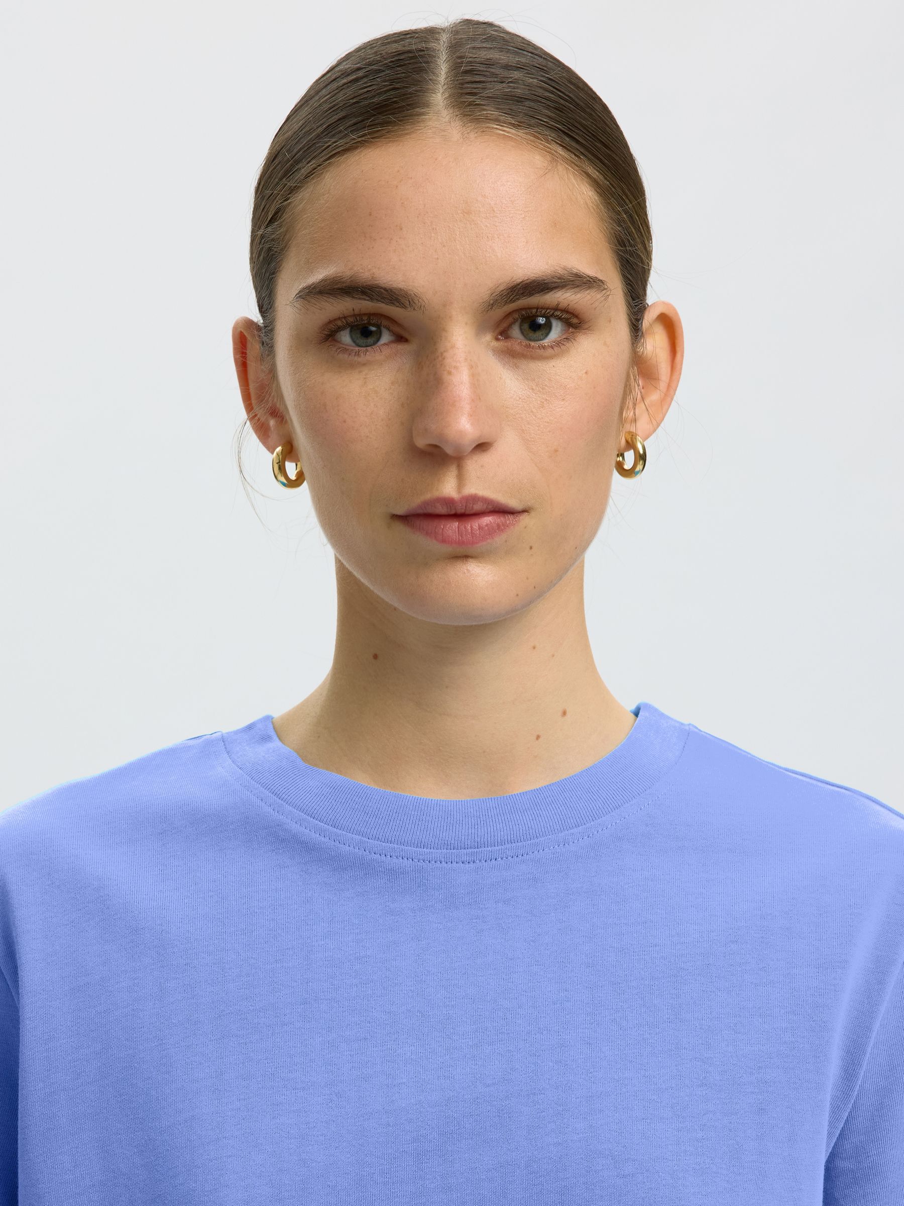 BOXY T-SHIRT, Cornflower Blue, highres