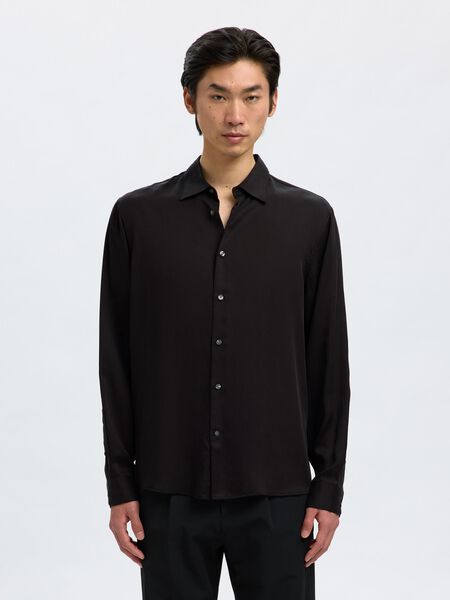Selected CAMICIA SATIN, Black, highres - 16095736_Black_003.jpg