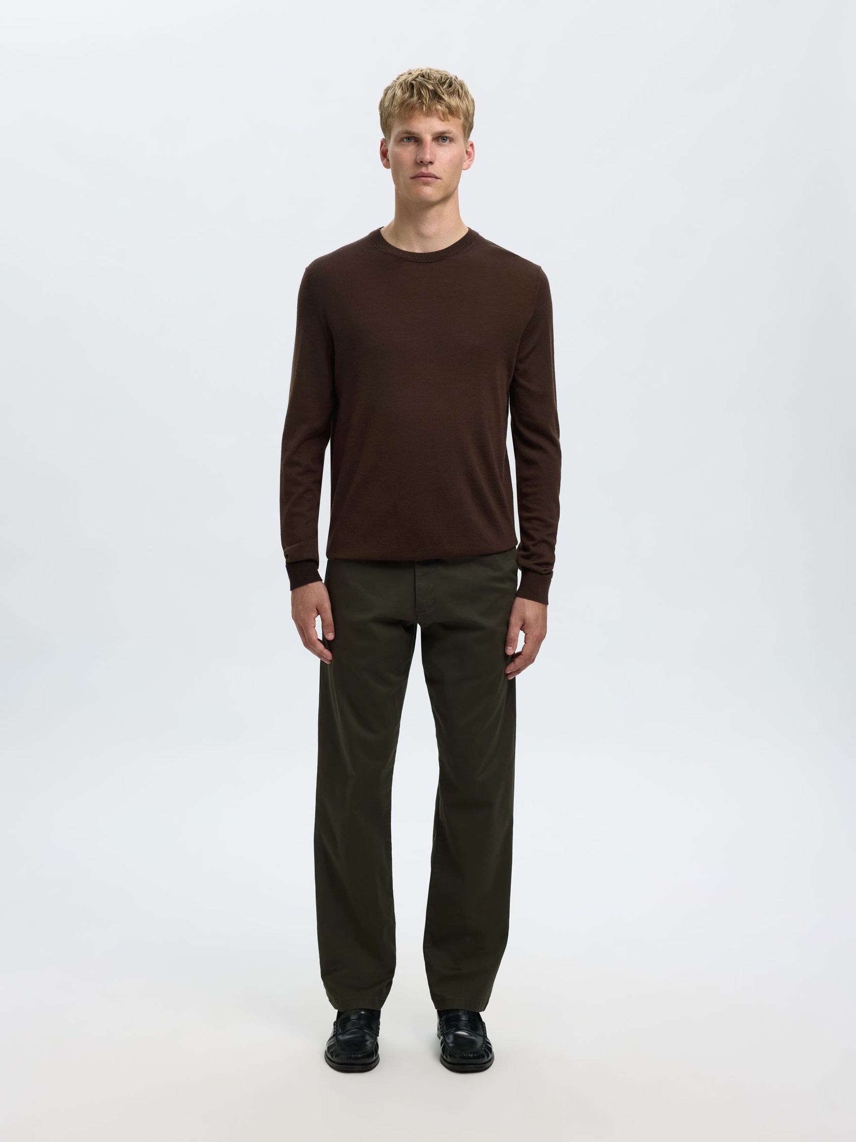 100% MERINOULD PULLOVER, Demitasse, highres