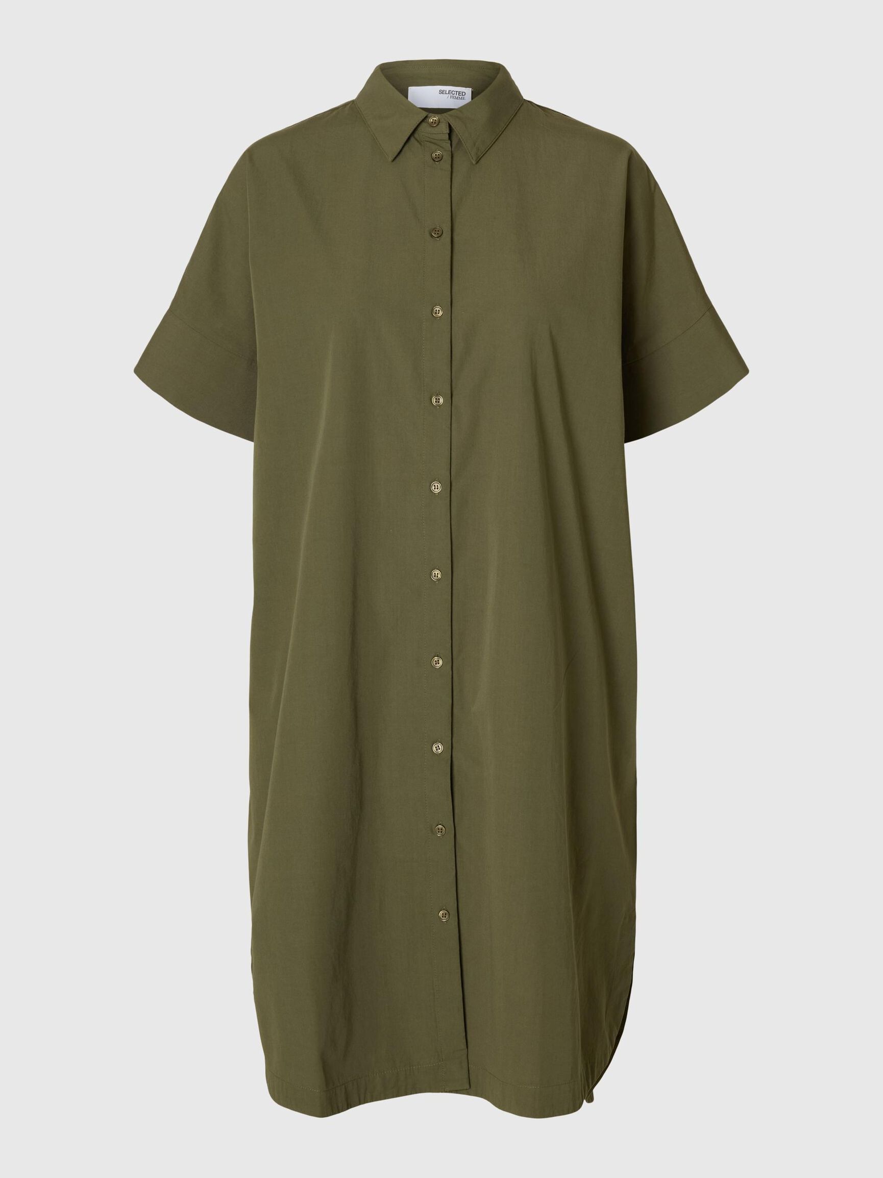 COTTON SHIRT DRESS, Kalamata, highres