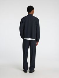 TAILORED OVERSHIRT, Dark Sapphire, highres